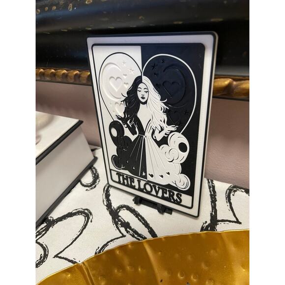 The Lovers Tarot Card - Unique 3D Printed Art - Mystical Decor - Perfect Gift - Picture 3 of 3